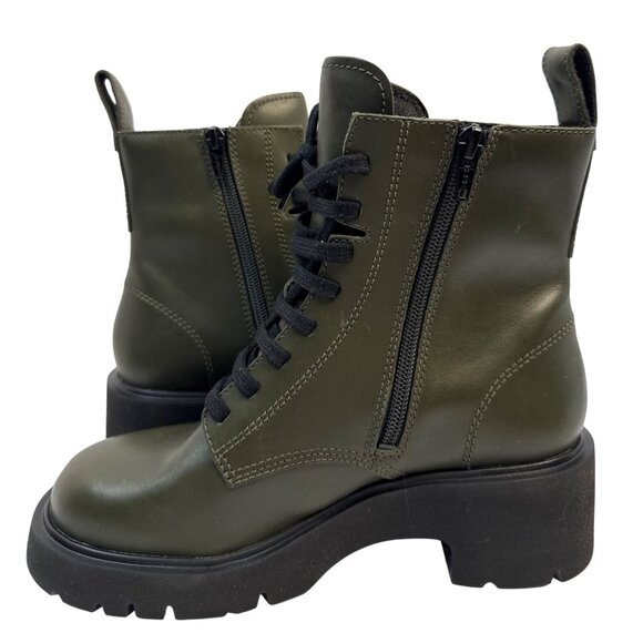 Camper Milah Green Combat Boots Women's Size EU 37 US 7 - Picture 2 of 11
